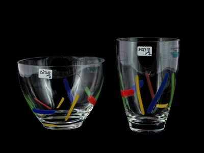 Un Vaso e una Coppa Barovier & Toso della Serie B.a.g.