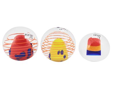 Tre Press Papiers Barovier & Toso della Serie B.a.g.
