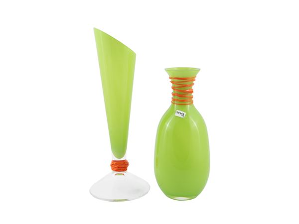 Two Barovier & Toso vases from the B.A.G. series