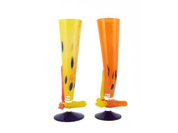 Two Barovier & Toso animalier sculptures from the B.A.G. series