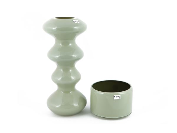 Un vaso e una ciotola Barovier & Toso della serie B.A.G.