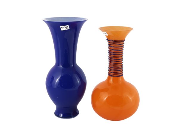 Two Barovier & Toso vases from the B.A.G. series