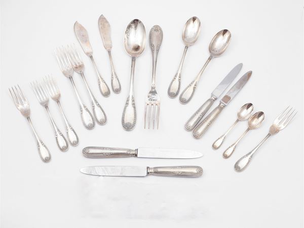 Silver cutlery set  - Auction The art of furnishing - Maison Bibelot - Casa d'Aste Firenze - Milano