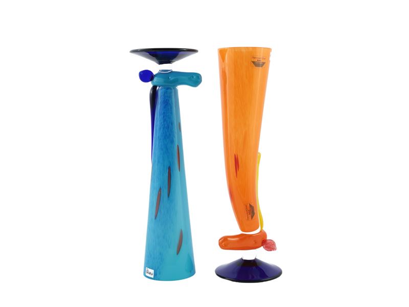 Due Vasi Animalier Barovier & Toso della Serie B.a.g.