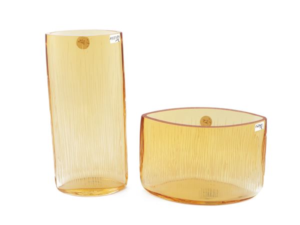 Two Barovier & Toso vases from the B.A.G. series