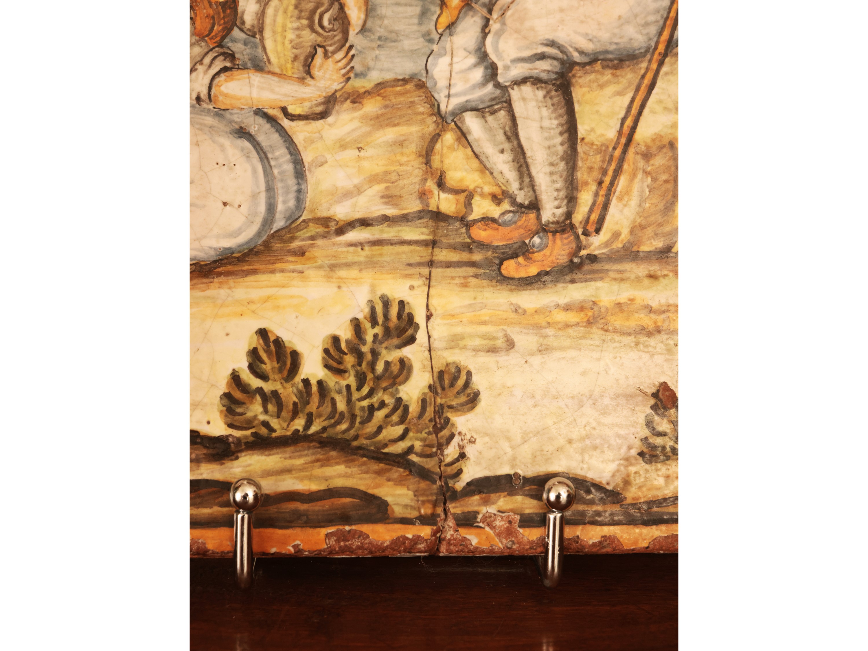 Placca in Maiolica, Italia Centrale, XVIII/XIX Secolo