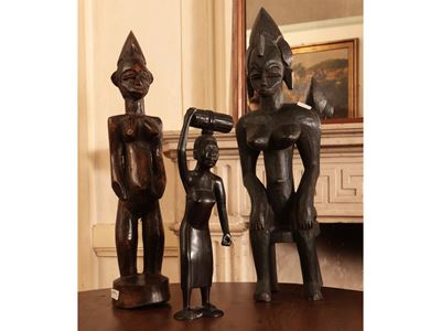 Tre Sculture Tribali Africane