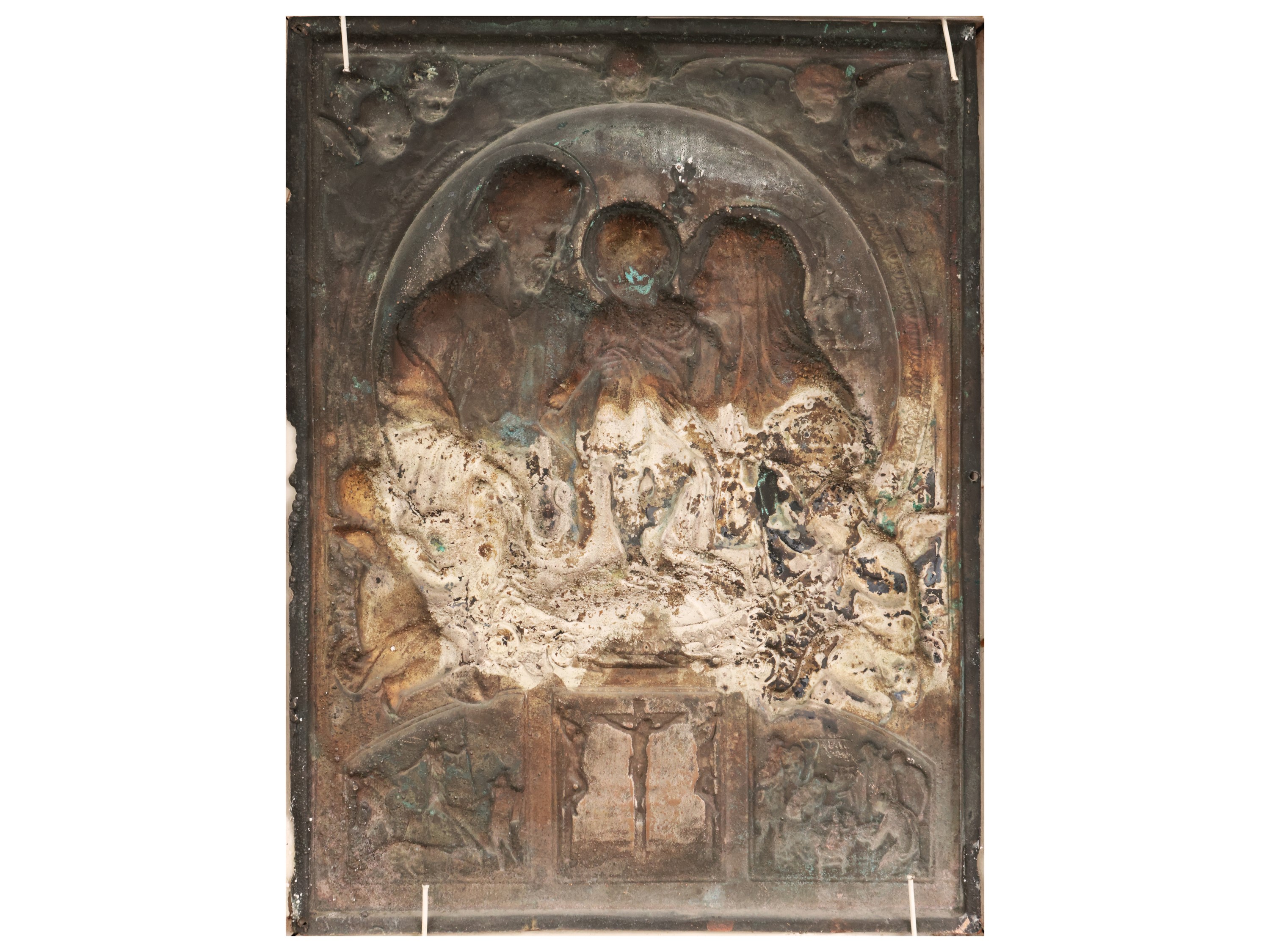 Altorilievo in Metallo Argentato di Gusto Art Nouveau