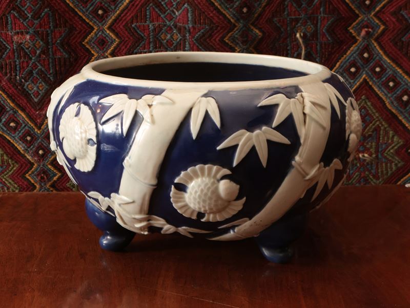 Cachepot in Porcellana, Cina, Inizio del XX Secolo