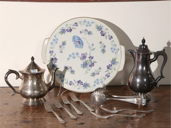 Silver dessert set