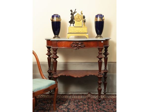 Small mahogany console