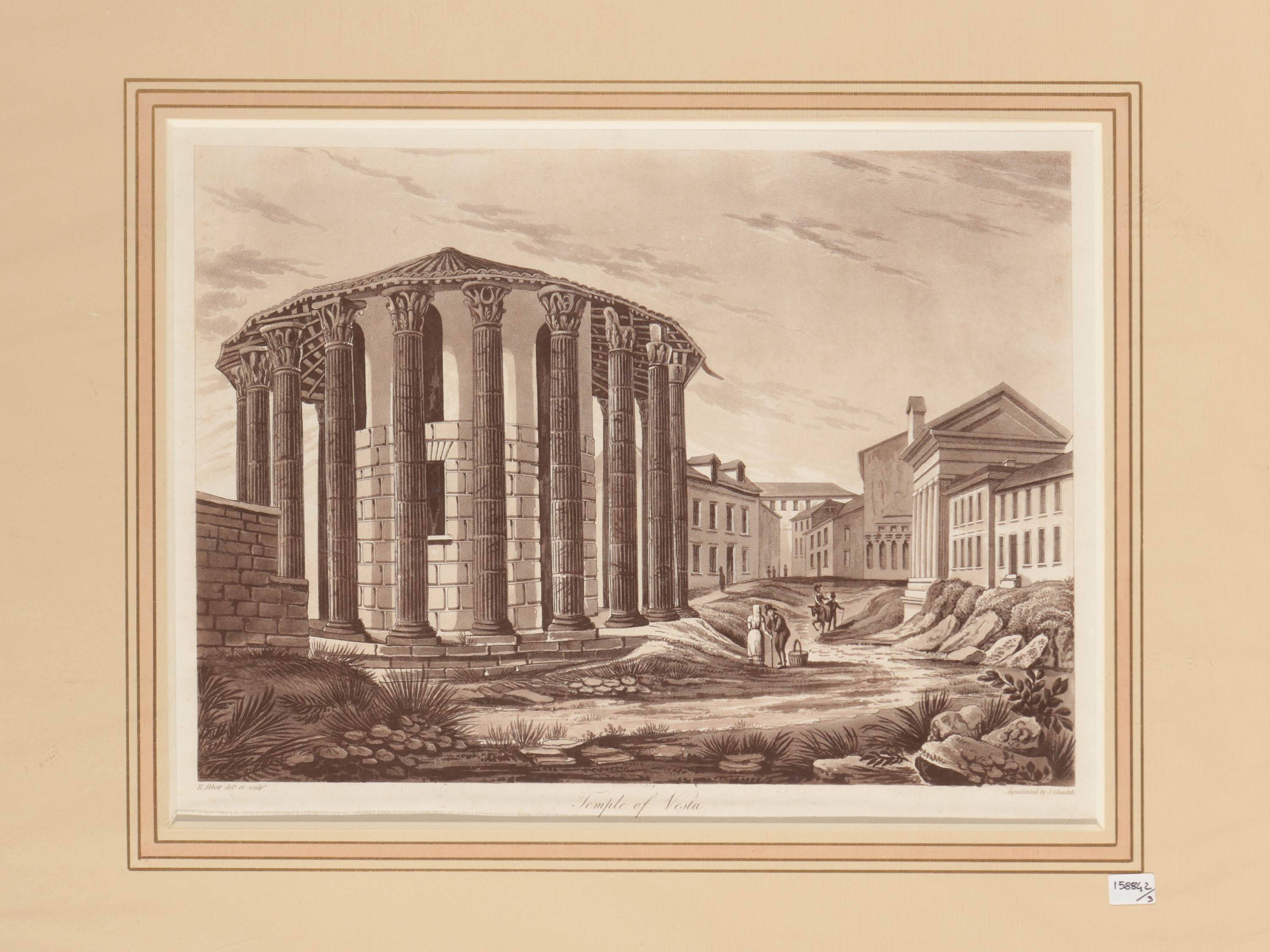 Henry Abbot - Column Of Forum Of Trajan - The Forum From The Pillar Of Phocus - Temple Of Vesta