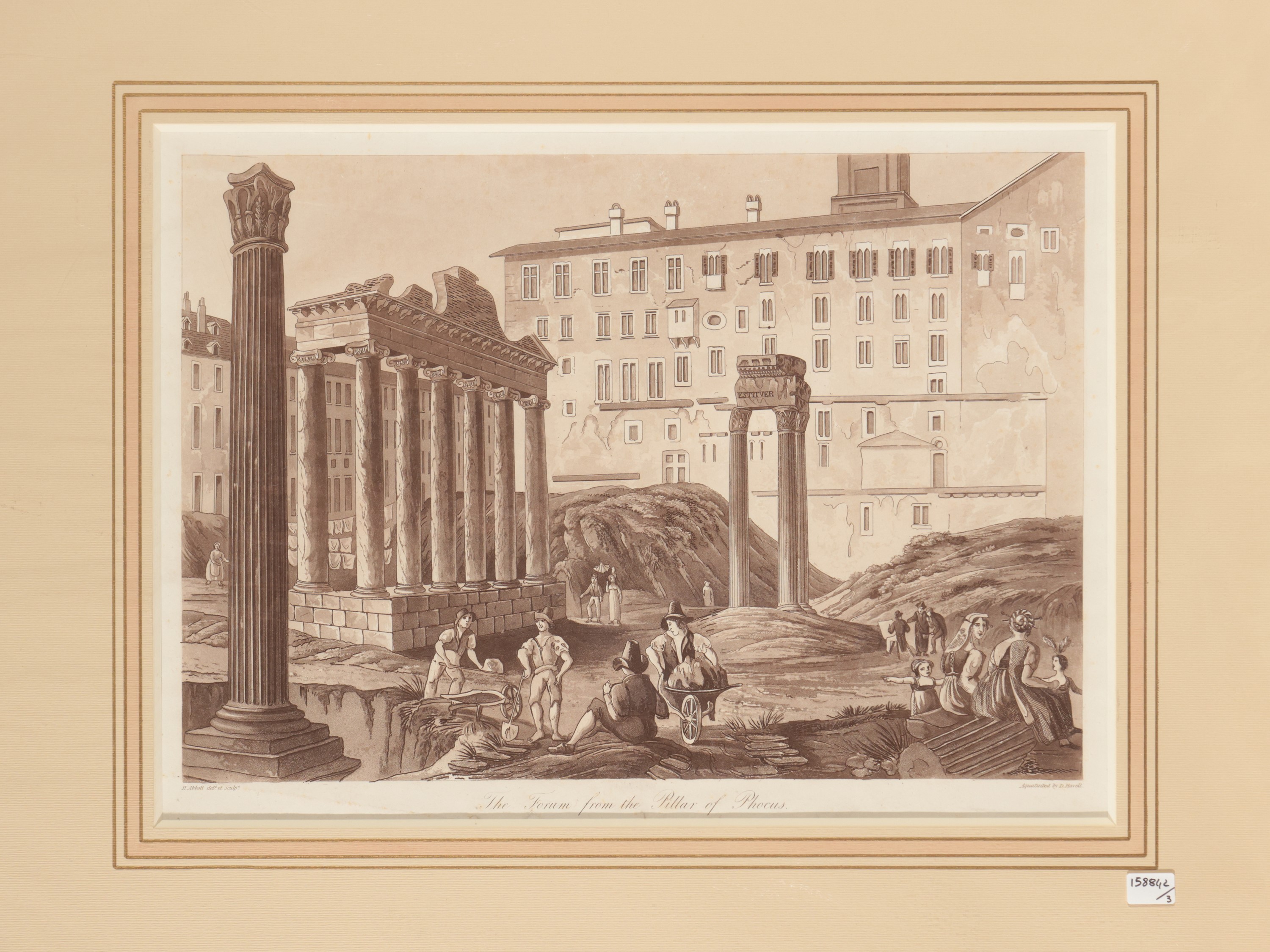Henry Abbot - Column Of Forum Of Trajan - The Forum From The Pillar Of Phocus - Temple Of Vesta