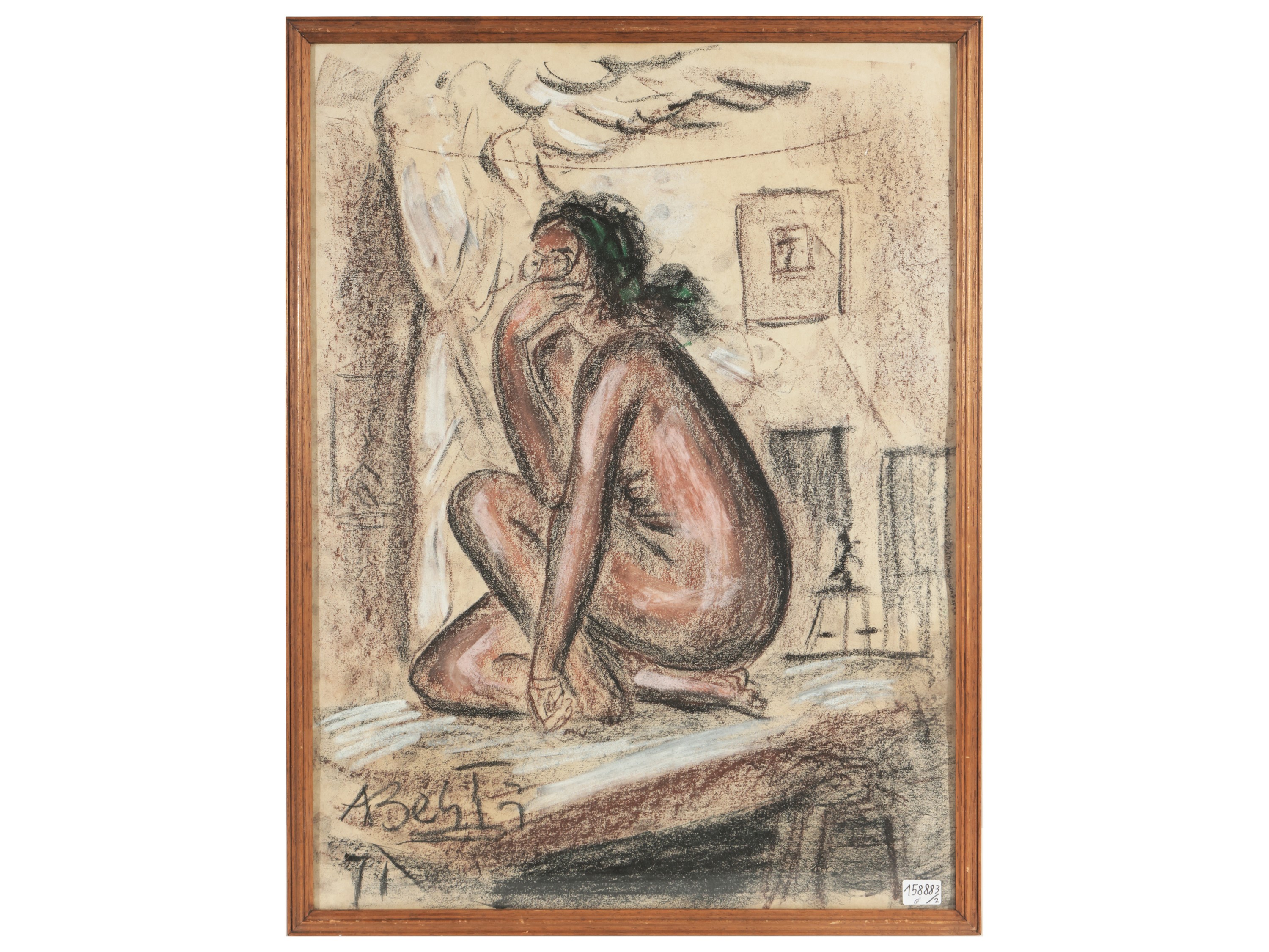 Antonio Berti - Modella nello Studio 1971