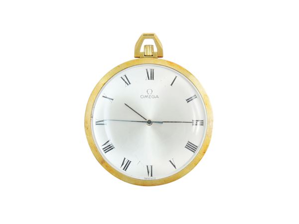 Omega, yellow gold pocket watch