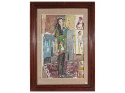 Composizione con Figura Femminile