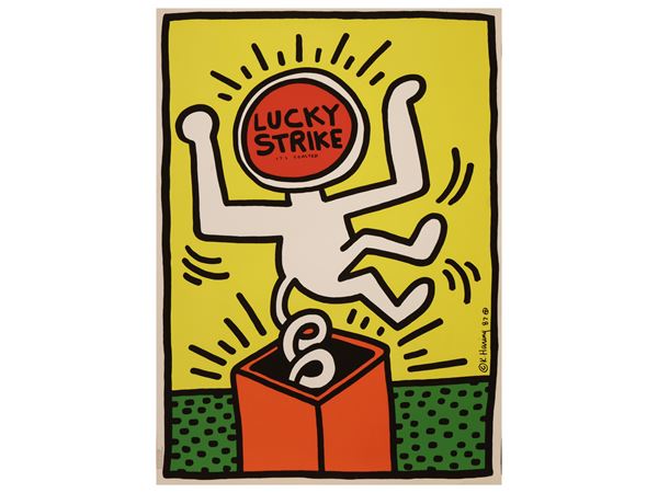 Keith Haring - Lucky Strike its toasted 1987
