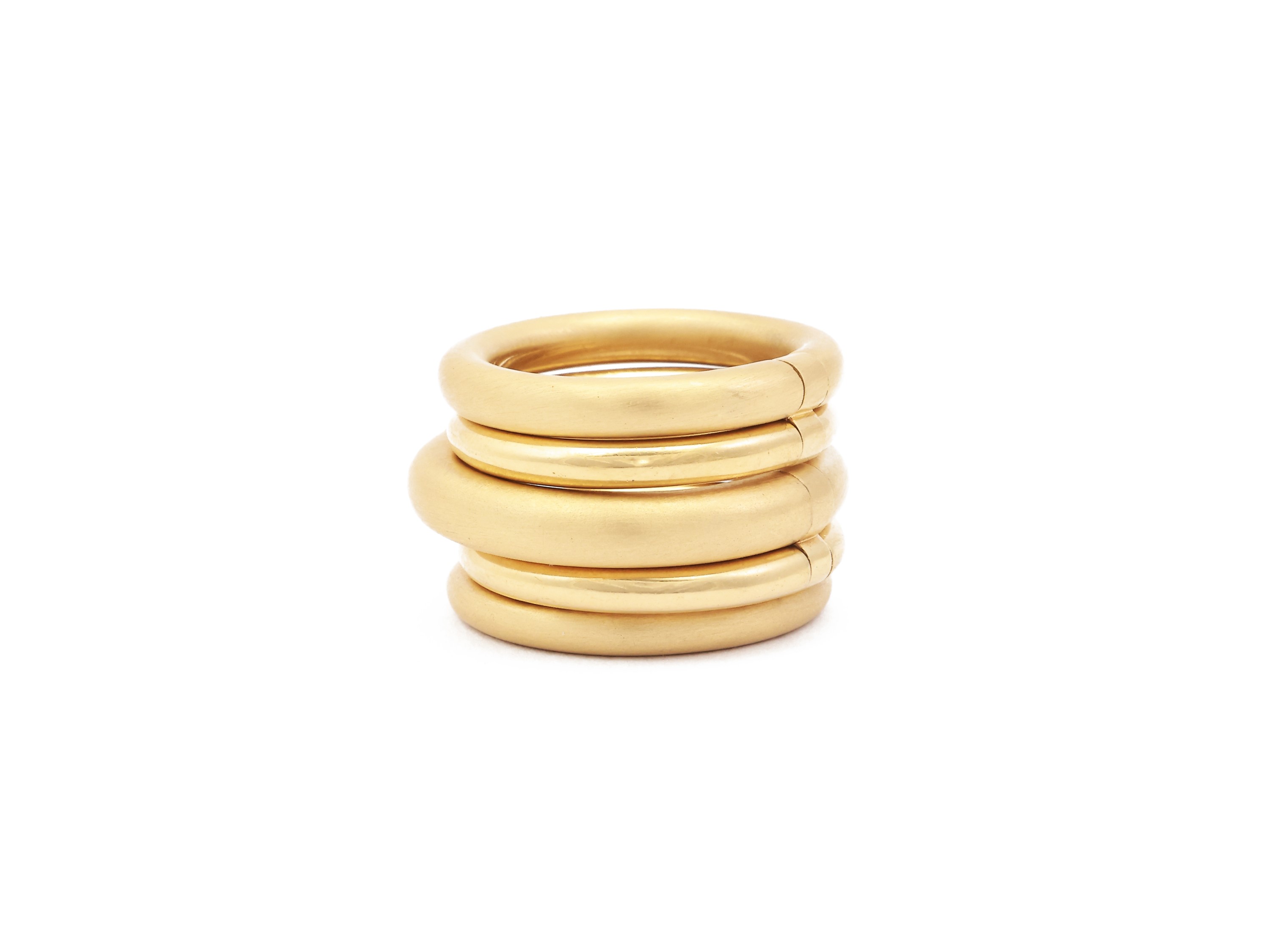 Pomellato, Anello Cinque Fedi Snodabili in Oro Giallo