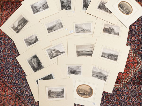 Vedute inglesi  (XIX secolo)  - Asta Una collezione di stampe - parte II - Maison Bibelot - Casa d'Aste Firenze - Milano
