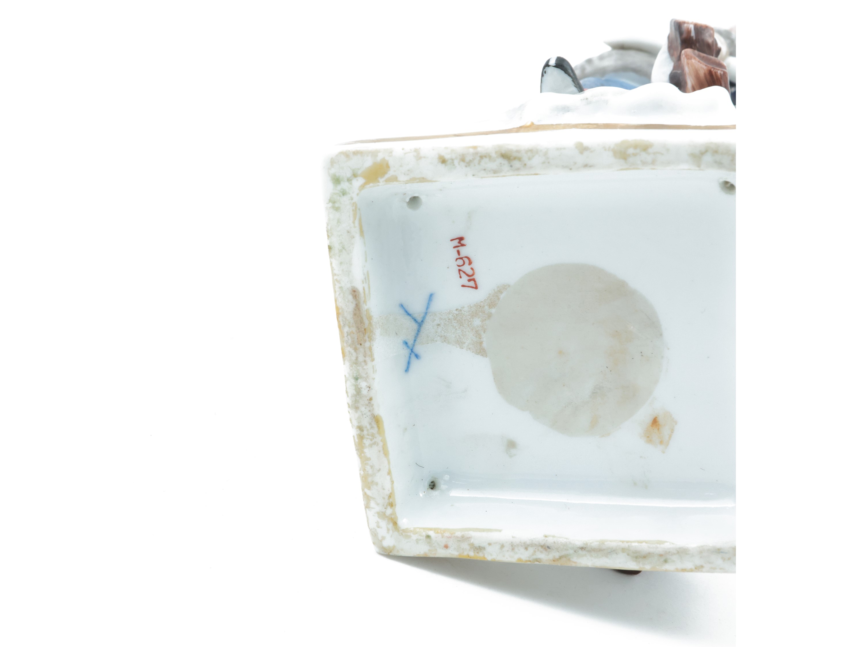 Coppia di bottiglie della Manna in vetro soffiato