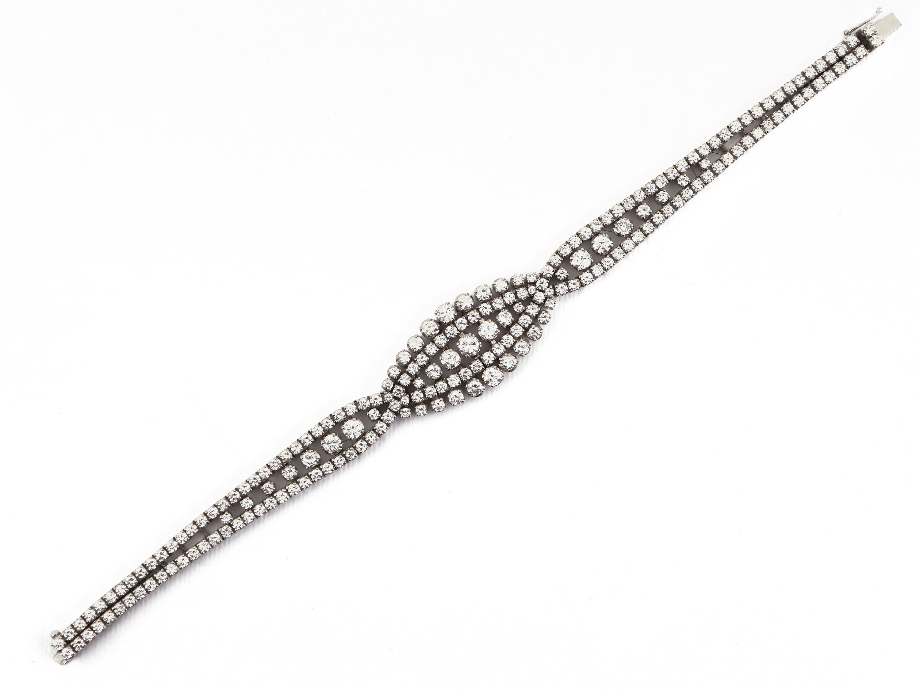 Bracciale in Oro Bianco con Diamanti