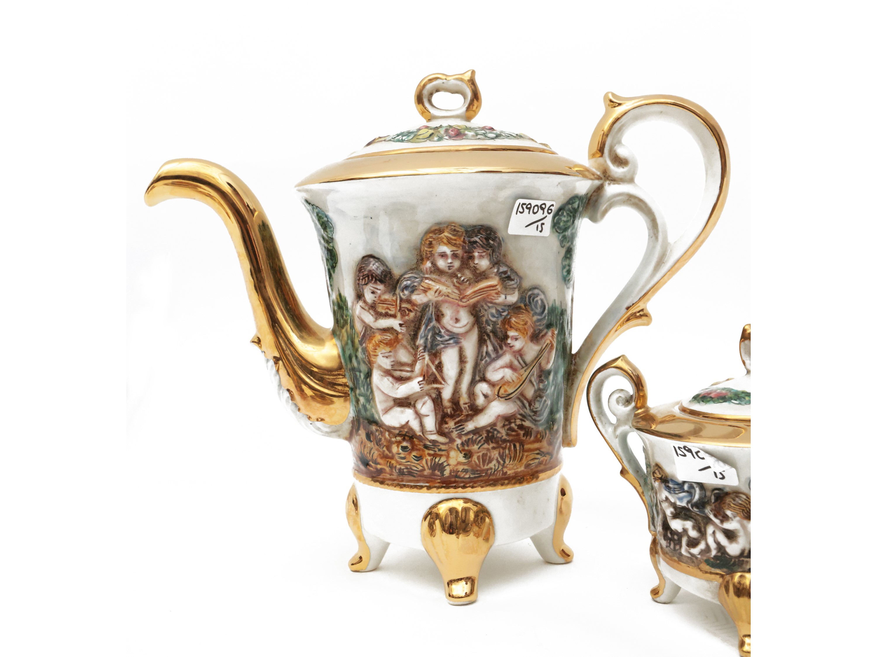 Servizio di Tazzine da Caffè in Ceramica, Capodimonte