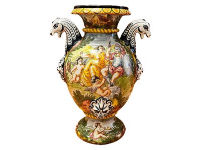 Grande Vaso in Terracotta Smaltata