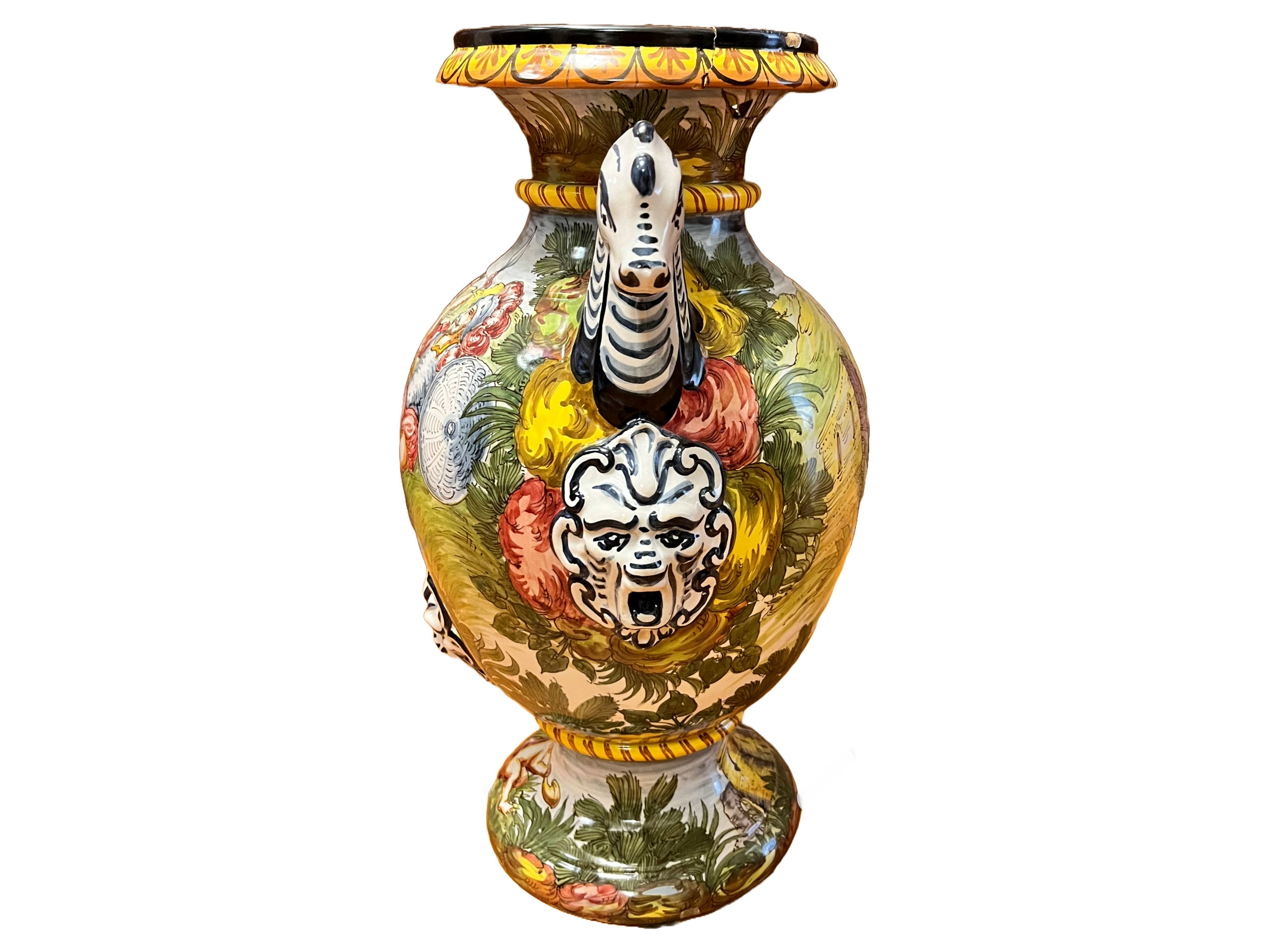 Grande Vaso in Terracotta Smaltata