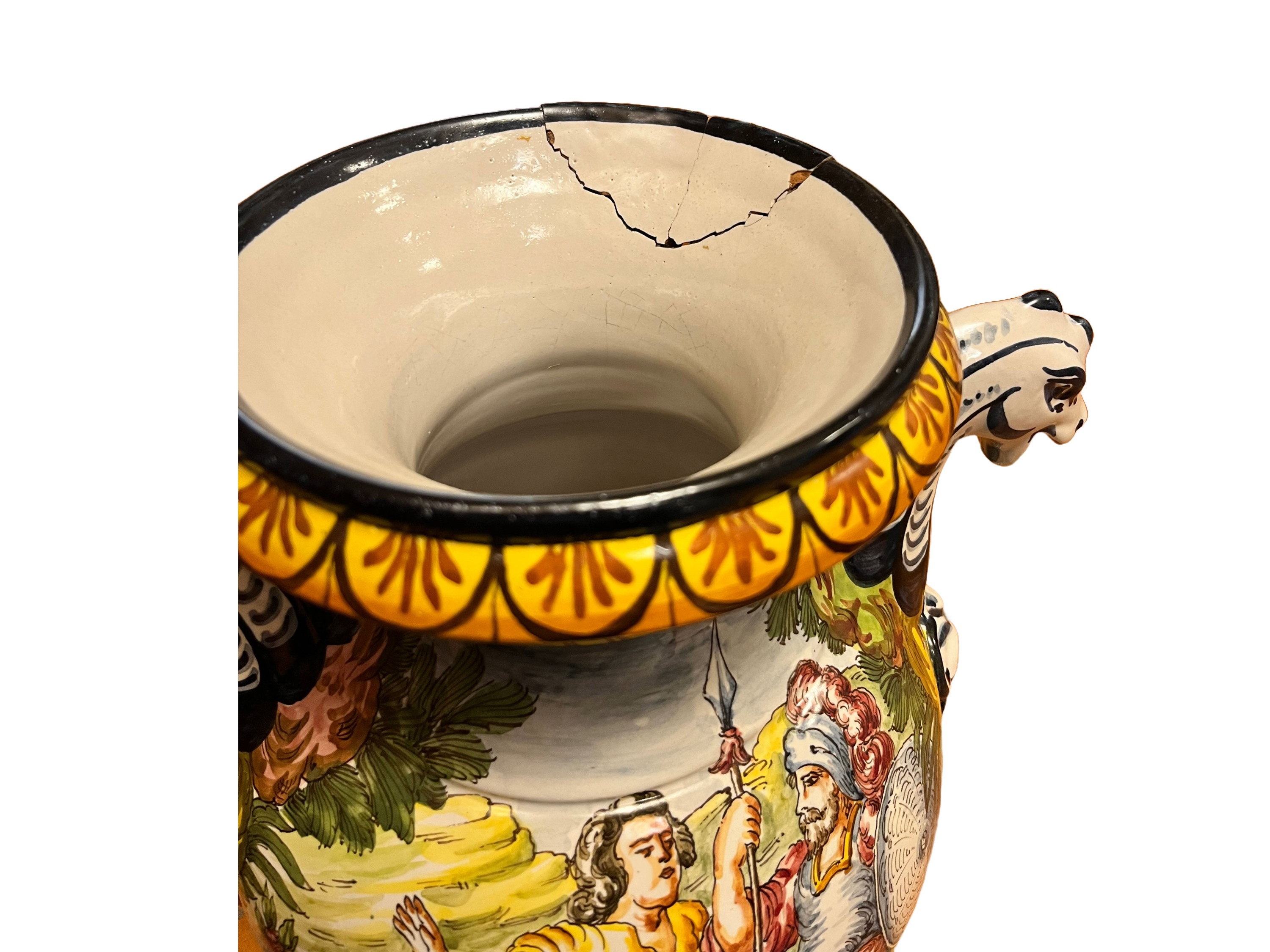 Grande Vaso in Terracotta Smaltata
