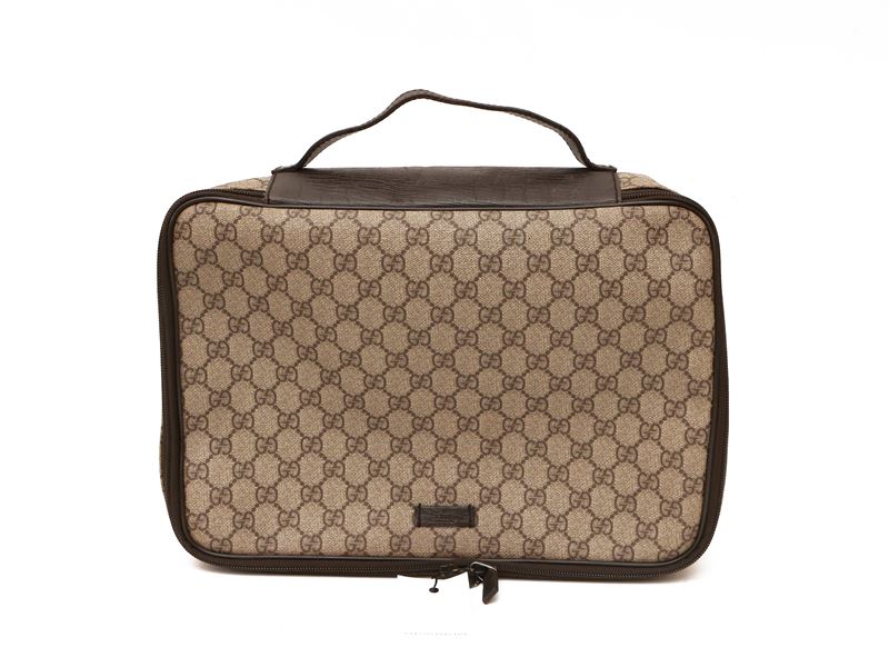Gucci, Porta Scarpe in Tela Monogram Gg Impermeabilizzata