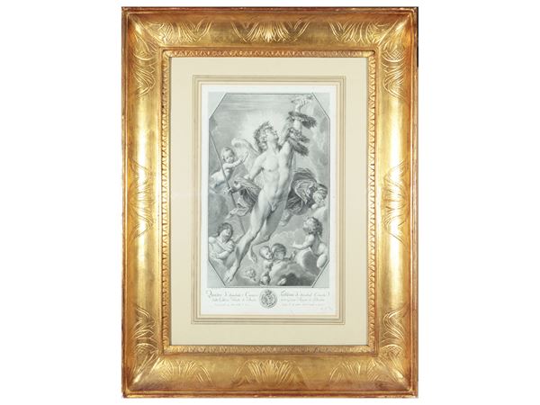 Allegoria della gloria e dell'onore  (XVIII secolo)  - Asta Una collezione di stampe - parte II - Maison Bibelot - Casa d'Aste Firenze - Milano