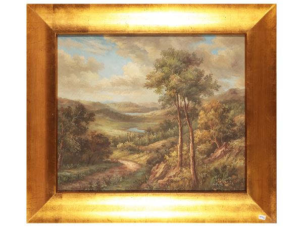Paesaggio  - Asta Stampe da regalo - Maison Bibelot - Casa d'Aste Firenze - Milano