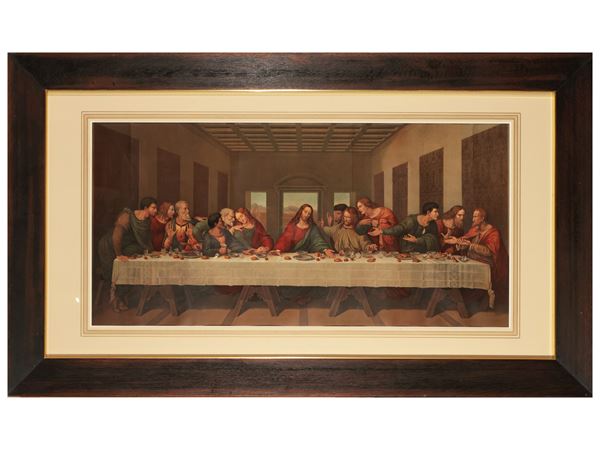 L'ultima cena  (Fine del XIX secolo)  - Asta Una collezione di stampe - parte II - Maison Bibelot - Casa d'Aste Firenze - Milano