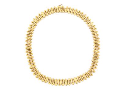 Collana Morbida in Oro Giallo con Diamanti