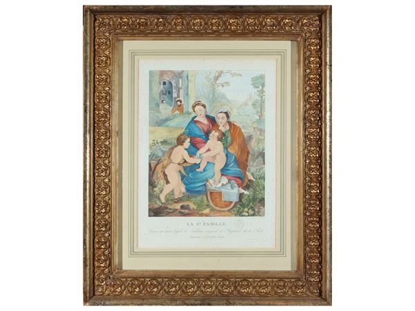 La S.te Famille  - Asta Una collezione di stampe - parte II - Maison Bibelot - Casa d'Aste Firenze - Milano