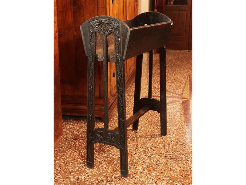 Fioriera in Legno Tenero di Gusto Art Nouveau, Inizio del XX Secolo