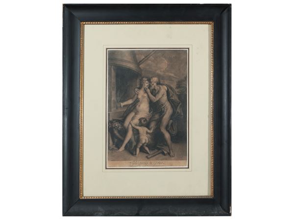 Vulcanus et Ceres  (XVIII secolo)  - Asta Una collezione di stampe - parte II - Maison Bibelot - Casa d'Aste Firenze - Milano
