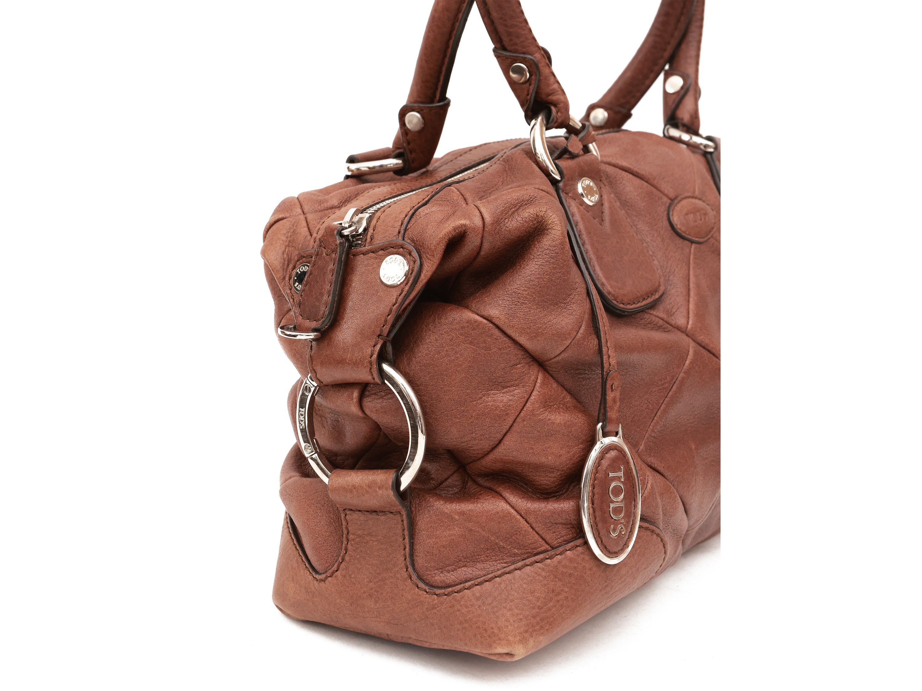 Tod's, Bauletto in Pelle Trapuntata Marrone