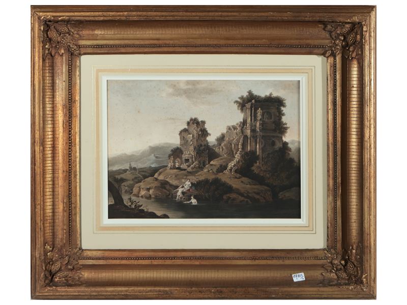 Bagno delle Ninfe con Rovine