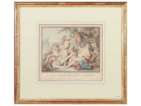 L'amouroffrant des presents to Arianne  - Auction A print collection - II part - Maison Bibelot - Casa d'Aste Firenze - Milano