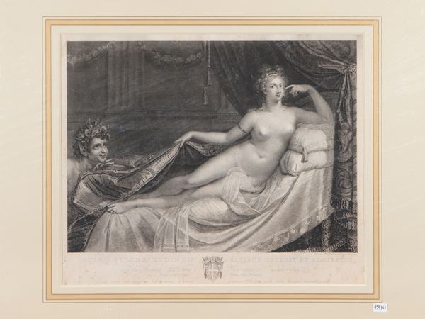 Veneris pulchritudinem satyrus detergit et admiratur  (End of the 18th century)  - Auction A print collection - II part - Maison Bibelot - Casa d'Aste Firenze - Milano