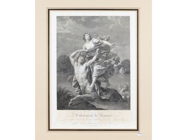L'enlevement de Dejanire  (Inizio del XIX secolo)  - Asta Una collezione di stampe - parte II - Maison Bibelot - Casa d'Aste Firenze - Milano