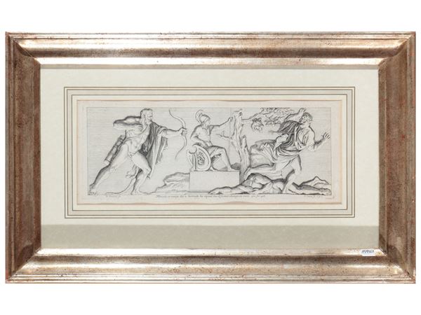 Hercule ce venge des 2 borrade  (Metà del XVII secolo)  - Asta Una collezione di stampe - parte II - Maison Bibelot - Casa d'Aste Firenze - Milano