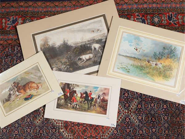 Hunting scenes  (nineteenth century)  - Auction A print collection - II part - Maison Bibelot - Casa d'Aste Firenze - Milano