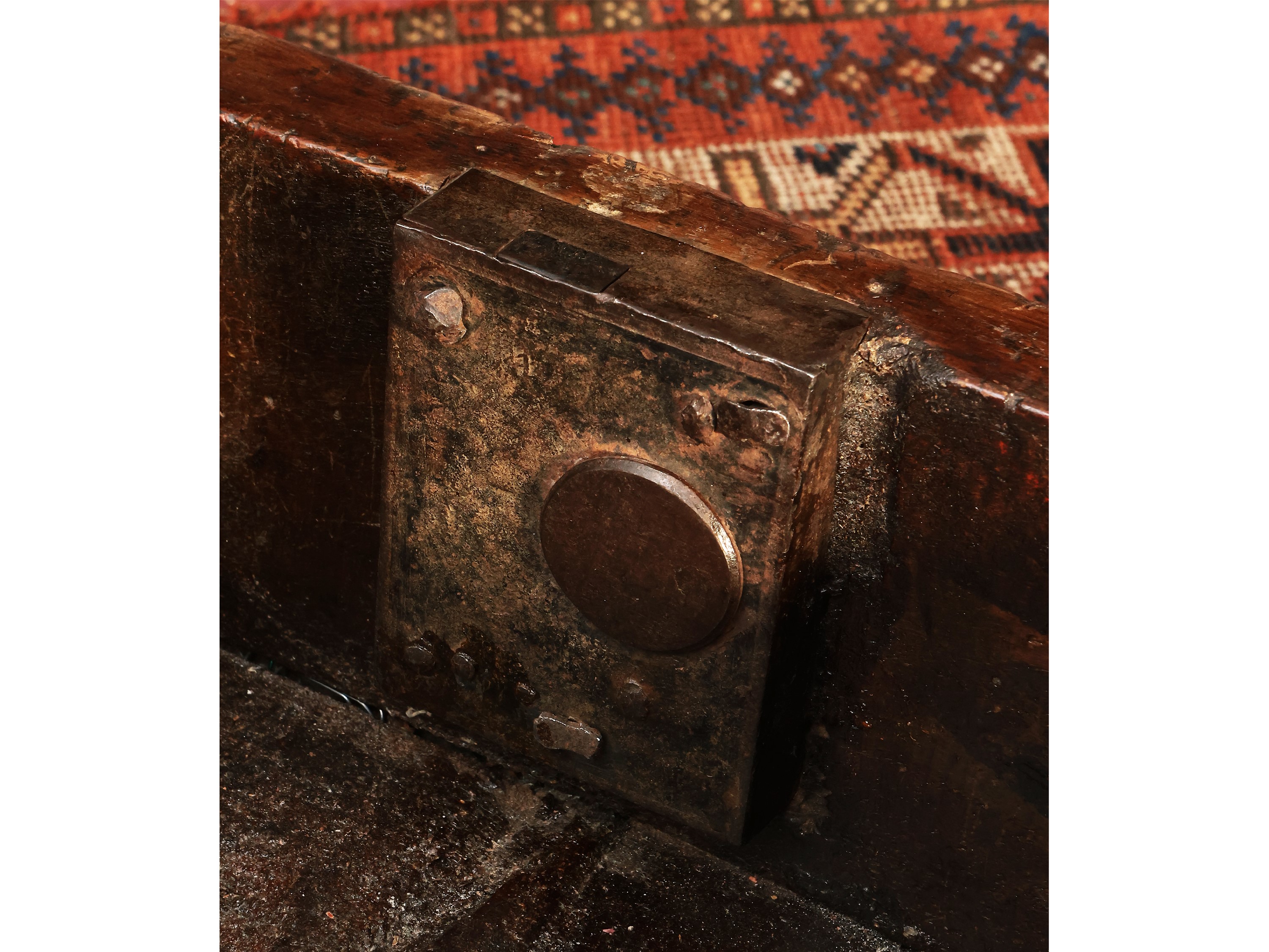 Grande Tavolo Console Rustico in Noce