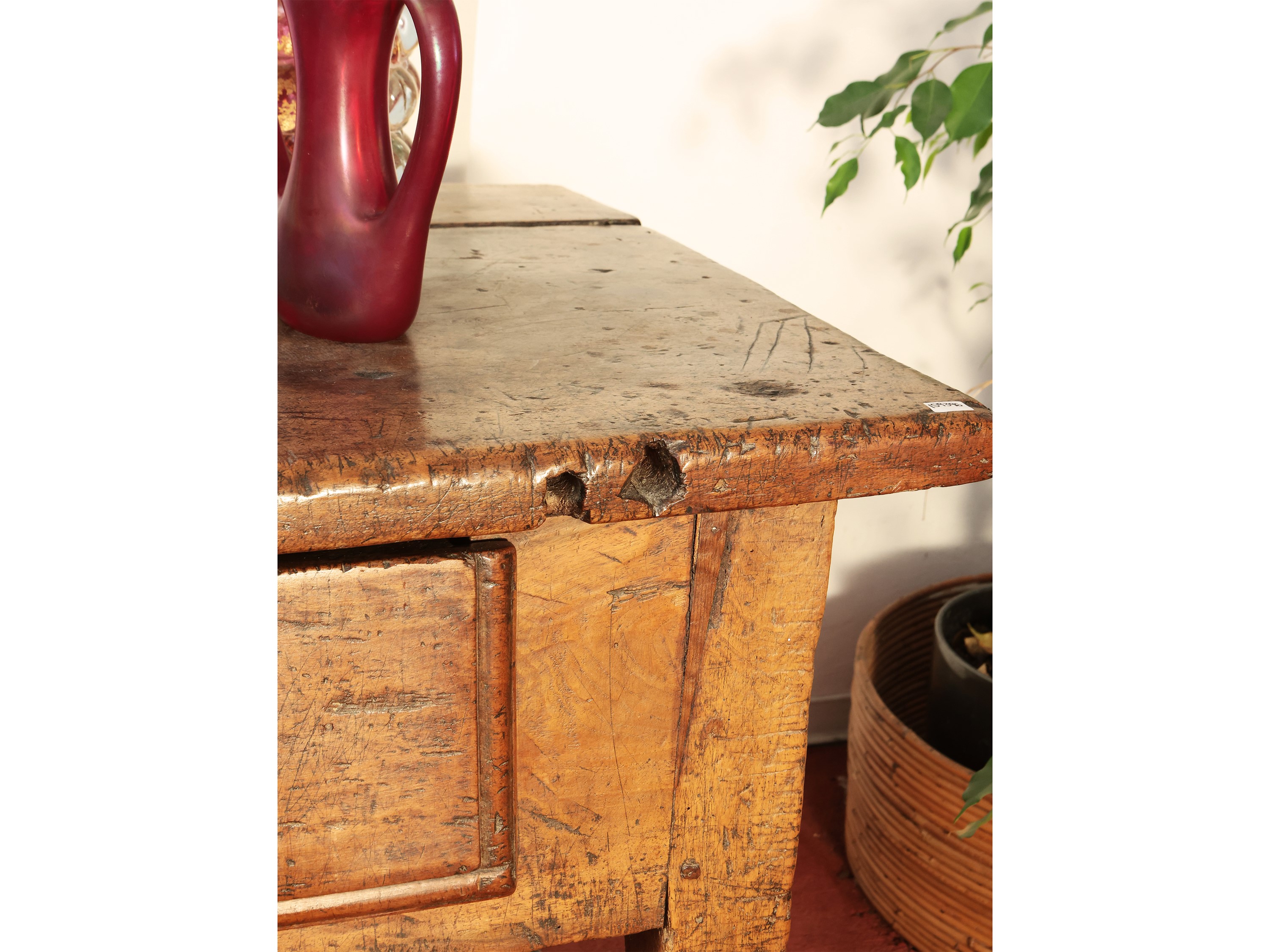 Grande Tavolo Console Rustico in Noce