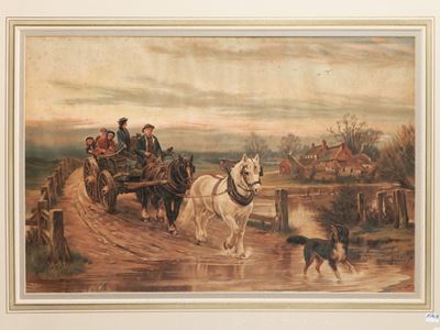 Tilford Bridge in The Time Of Flood