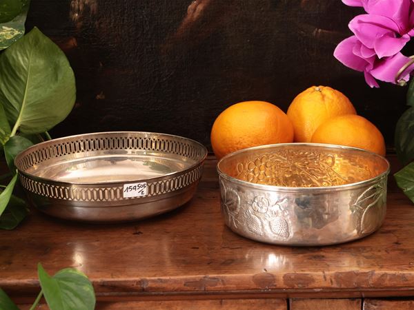 Two silver baskets
