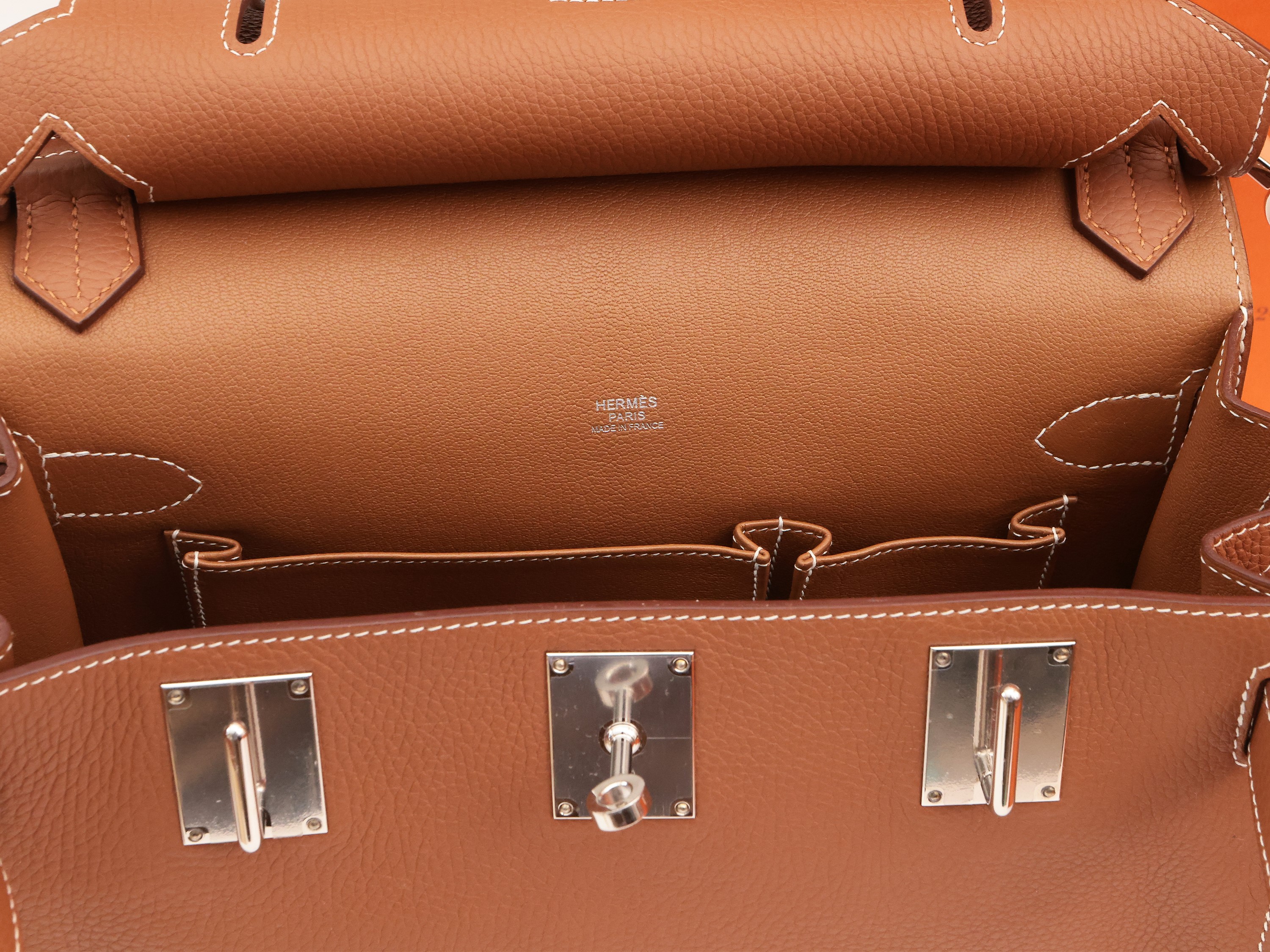 Hermès, Borsa 'jypsière 28' Color Biscotto