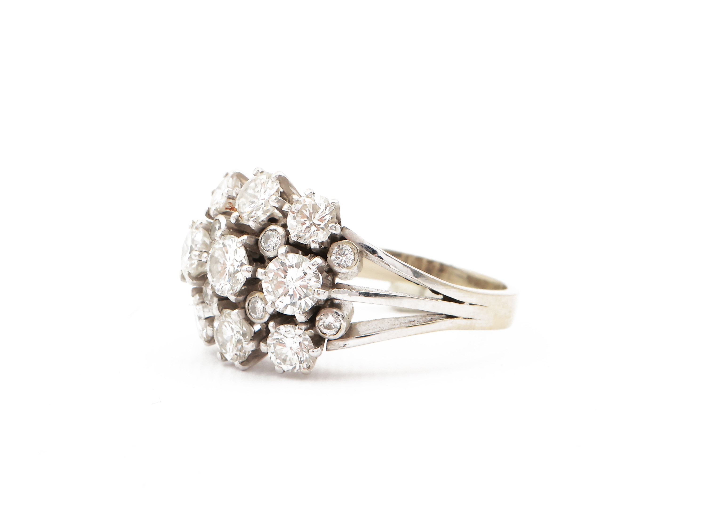 Anello in Oro Bianco con Diamanti